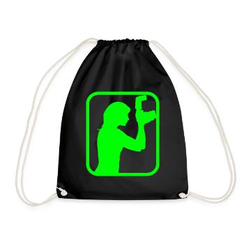 photographer - Drawstring Bag - black - Front
