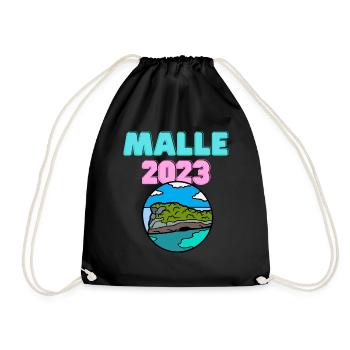 Malle 2023 - Turnbeutel - Schwarz - Vorne