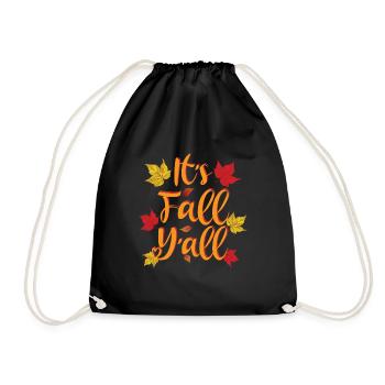 It's Fall Y'all - Autumn Lover - Turnbeutel - Schwarz - Vorne