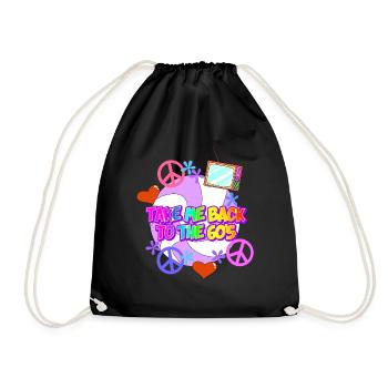 Take me back to the 60s - Sac de sport léger - noir - Devant