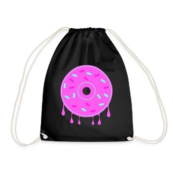 beignet - Sac de sport léger - noir - Devant
