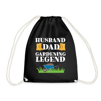Husband dad gardening legend funny gift gardener - Sac de sport léger - noir - Devant