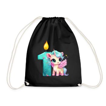 Birthday birthday party birthday gift born - Drawstring Bag - black - Front