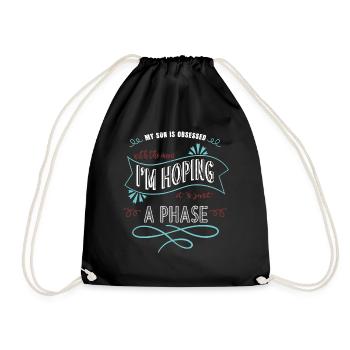 Vaisseau spatial Vaisseau spatial Humour Couleurs Anniversaire - Sac de sport léger - noir - Devant