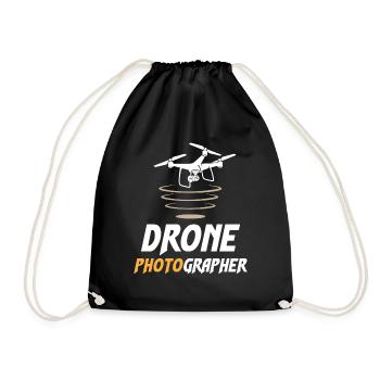 Drone Photographer - Drawstring Bag - black - Front