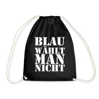 Demonstration Demokratie antirassistisch bunt - Turnbeutel - Schwarz - Vorne