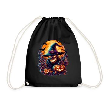 Halloween-1 - Turnbeutel - Schwarz - Vorne