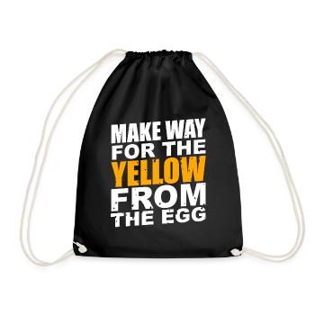 Le jaune de l’œuf - Sac de sport léger - noir - Devant