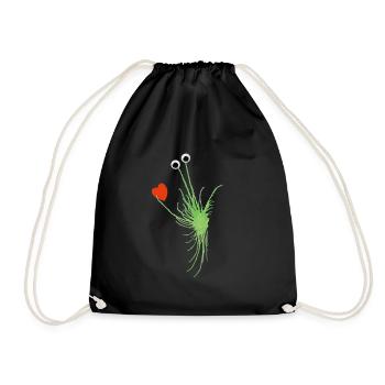 MonstRumms Love No.1 - Drawstring Bag - black - Front