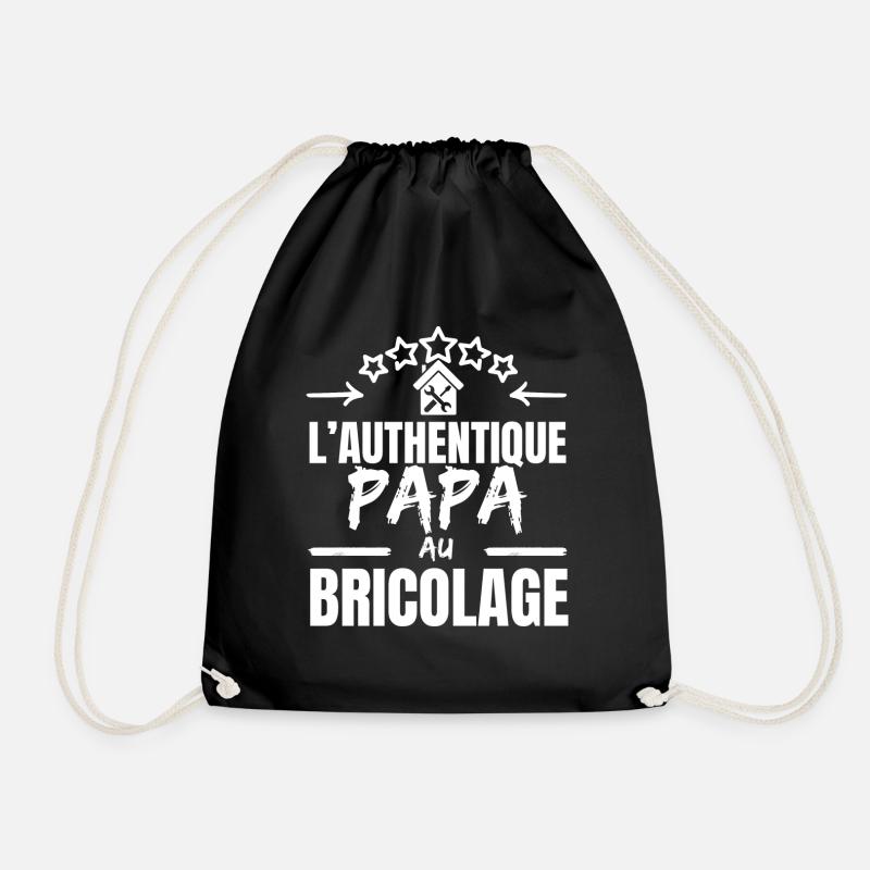 L' AUTHENTIQUE PAPA BRICOLEUR - Sac de sport léger - noir