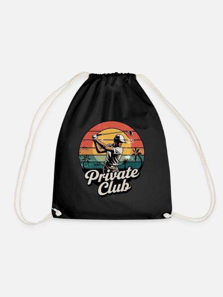 Golf Private Club - Turnbeutel - Schwarz