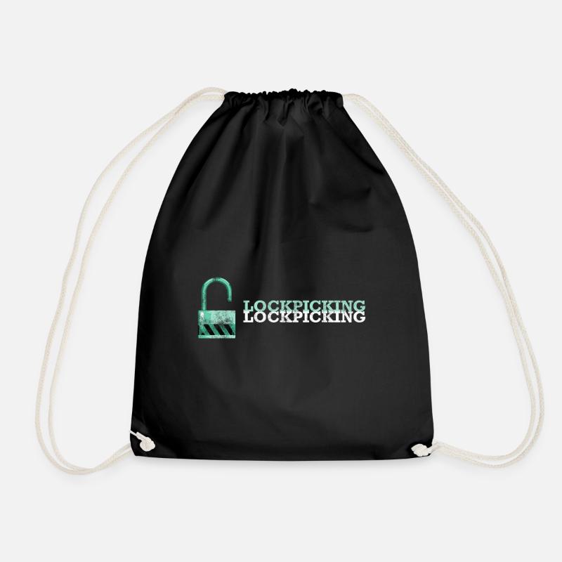 Lockpicking Lockpicking lockpicking - Turnbeutel - Schwarz