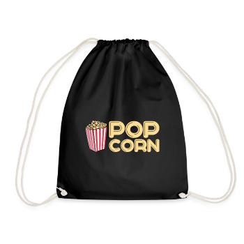 Popcorn - Turnbeutel - Schwarz - Vorne