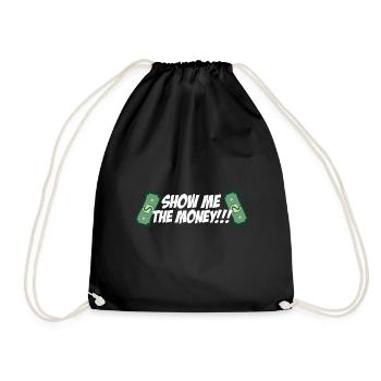 Show Money Design for High-Earning Professionals - Drawstring Bag - black - Front