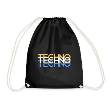 Techno - Sac de sport léger - noir - Devant