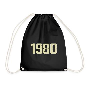 Jubilee 1980 - Drawstring Bag - black - Front
