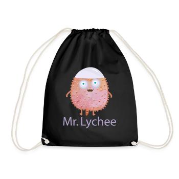 Mr Lychee - Turnbeutel - Schwarz - Vorne