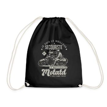Motard le meilleur secouriste cadeau cool - Sac de sport léger - noir - Devant