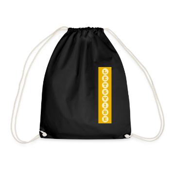 Lets Vibe Geschenkidee Mode für Jedermann - Turnbeutel - Schwarz - Vorne