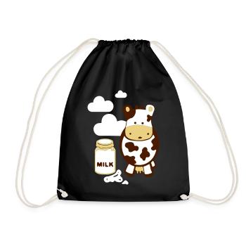 kuh milk - Sac de sport léger - noir - Devant