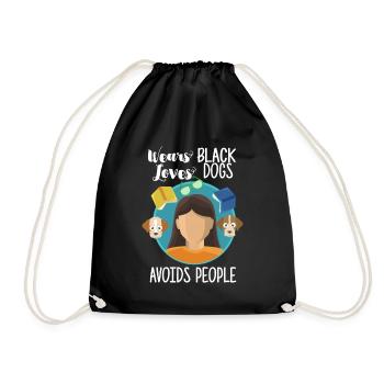 Introverti - Sac de sport léger - noir - Devant