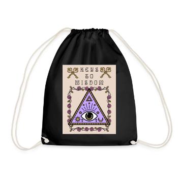 Troisième œil, l’œil qui voit tout, occulte - Sac de sport léger - noir - Devant