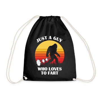 Juste un homme qui aime péter - Big Foot - Sac de sport léger - noir - Devant