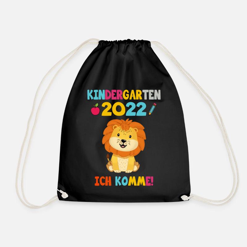 Kinder 2022 Kindergarten Ich Komme - Turnbeutel - Schwarz