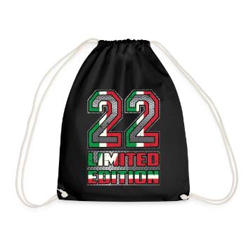 Italy Limited Edition 22 - Drawstring Bag - black - Front