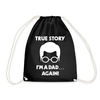 Papa Parents Déclaration Bonheur Famille Enceinte - Sac de sport léger - noir - Devant