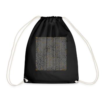 Background Stripes - Vintage - Drawstring Bag - black - Front