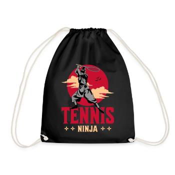 Padel Ninja Samouraï Raquette Japonaise Tennis - Sac de sport léger - noir - Devant