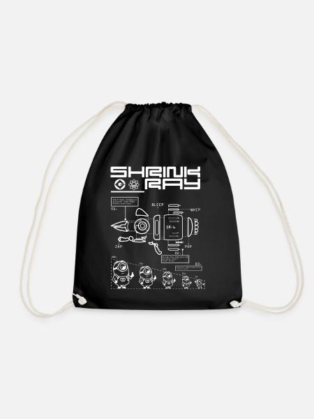 Minions Construction Plan For Shrink Ray - Drawstring Bag - black