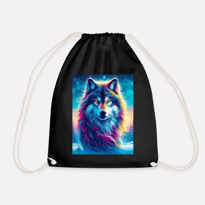 Wolf - Turnbeutel - Schwarz