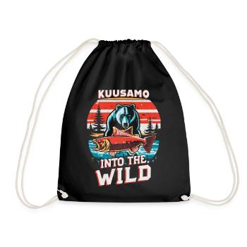 Kuusamo Finland Into The Wild #7 - Drawstring Bag - black - Front