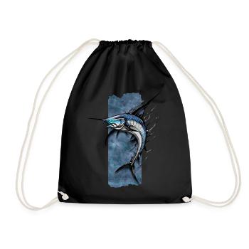 Souverain dentelé : le glissement royal de l’espadon - Sac de sport léger - noir - Devant