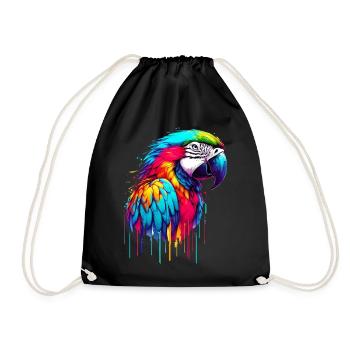 Perroquet - Sac de sport léger - noir - Devant