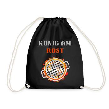 könig am rust - Turnbeutel - Schwarz - Vorne