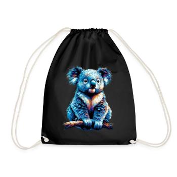 Koala - Drawstring Bag - black - Front
