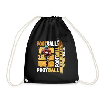 Joueur de football américain USA America Sports Gold - Sac de sport léger - noir - Devant