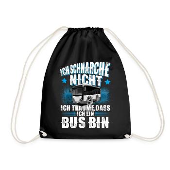 Busfahrer - Turnbeutel - Schwarz - Vorne