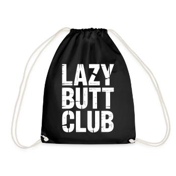Entraînement de fitness à la salle de sport de Lazybuttclub - Sac de sport léger - noir - Devant