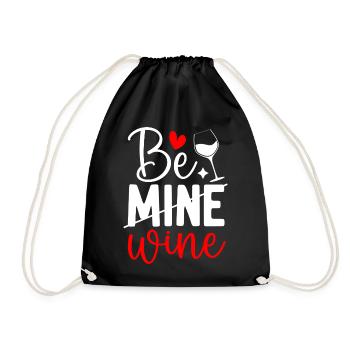 Drôle Sois à Moi Vin, Amoureux du vin de la Saint-Valentin - Sac de sport léger - noir - Devant