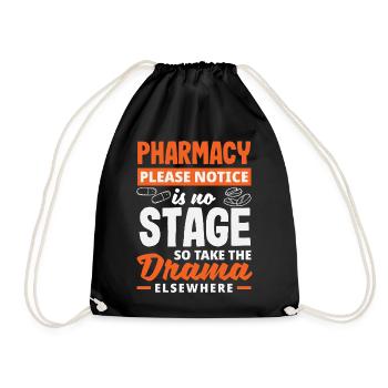 Pharmacist Pharmaceutical Technical - Drawstring Bag - black - Front