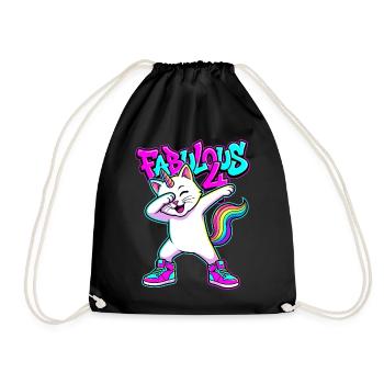 Fabuleux 4 Caticornes à appliquer - Sac de sport léger - noir - Devant