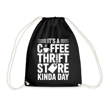 Coffee Thrift Store Kindaday Day - Drawstring Bag - black - Front