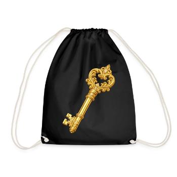 Clé d’Ornement en Or - Sac de sport léger - noir - Devant