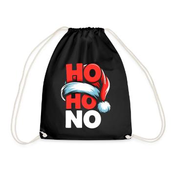 Ho Ho No Design - Turnbeutel - Schwarz - Vorne