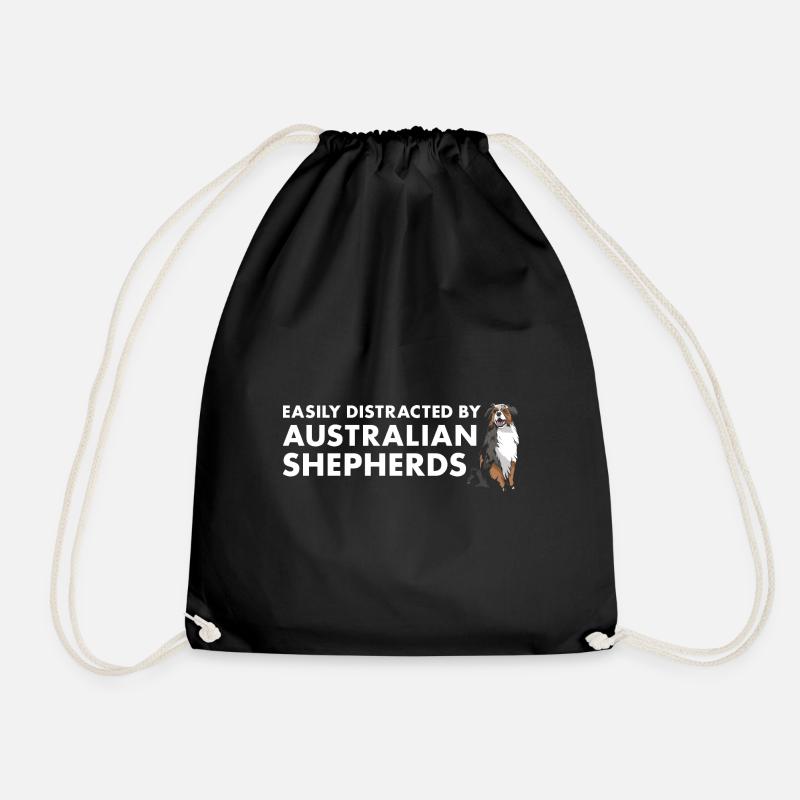 Dog Easily Distracted By Aussie - Turnbeutel - Schwarz