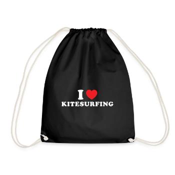 Sport J’aime le kitesurf - Sac de sport léger - noir - Devant